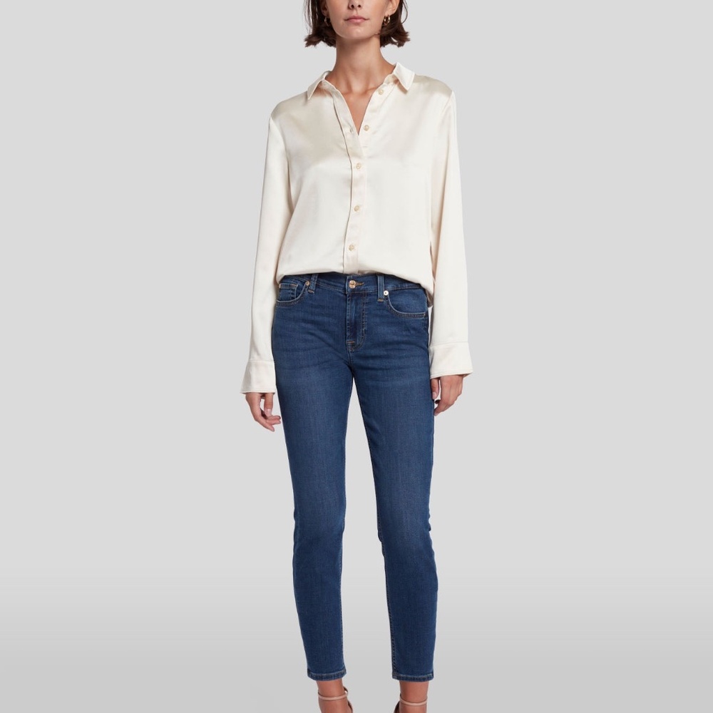 7 For All Mankind B(air) Ankle Skinny in Duchess Size 28 New with Tags